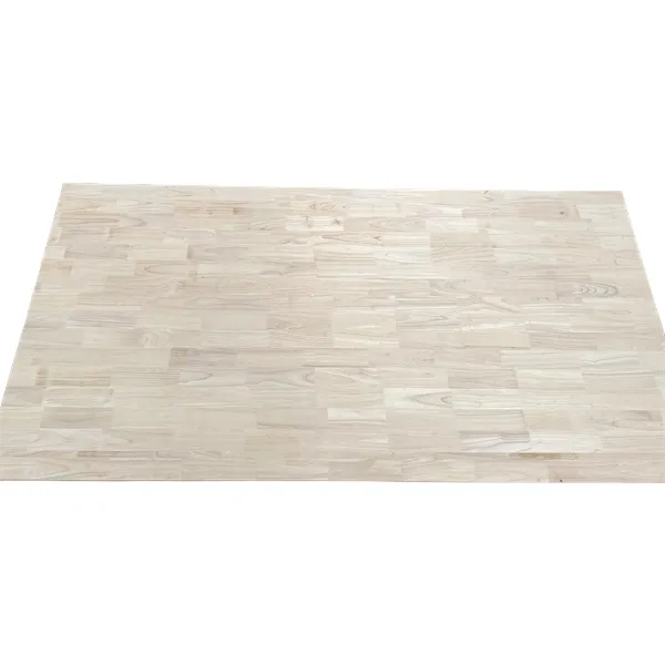 Placa de unión dentada de madera de caucho